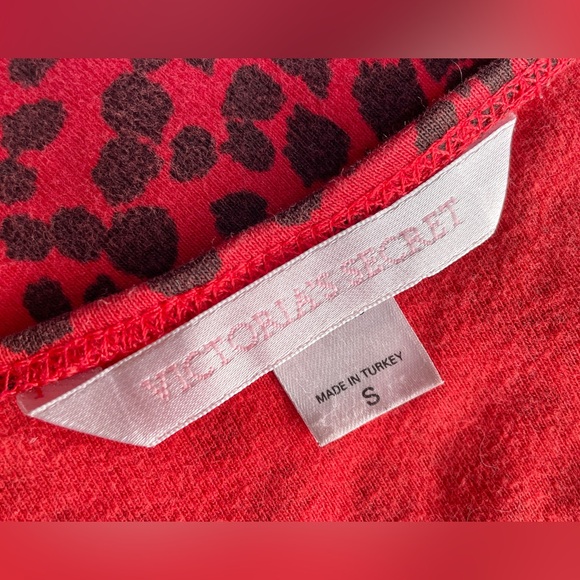 Y2K Vintage Victoria’s Secret Animal Print Cami Tank Top in Red & Black sz Small - Picture 6 of 9